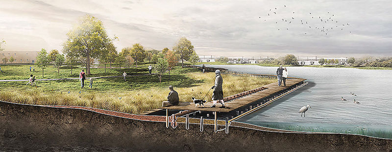 Project to revive shoreline park using dredged material wins support